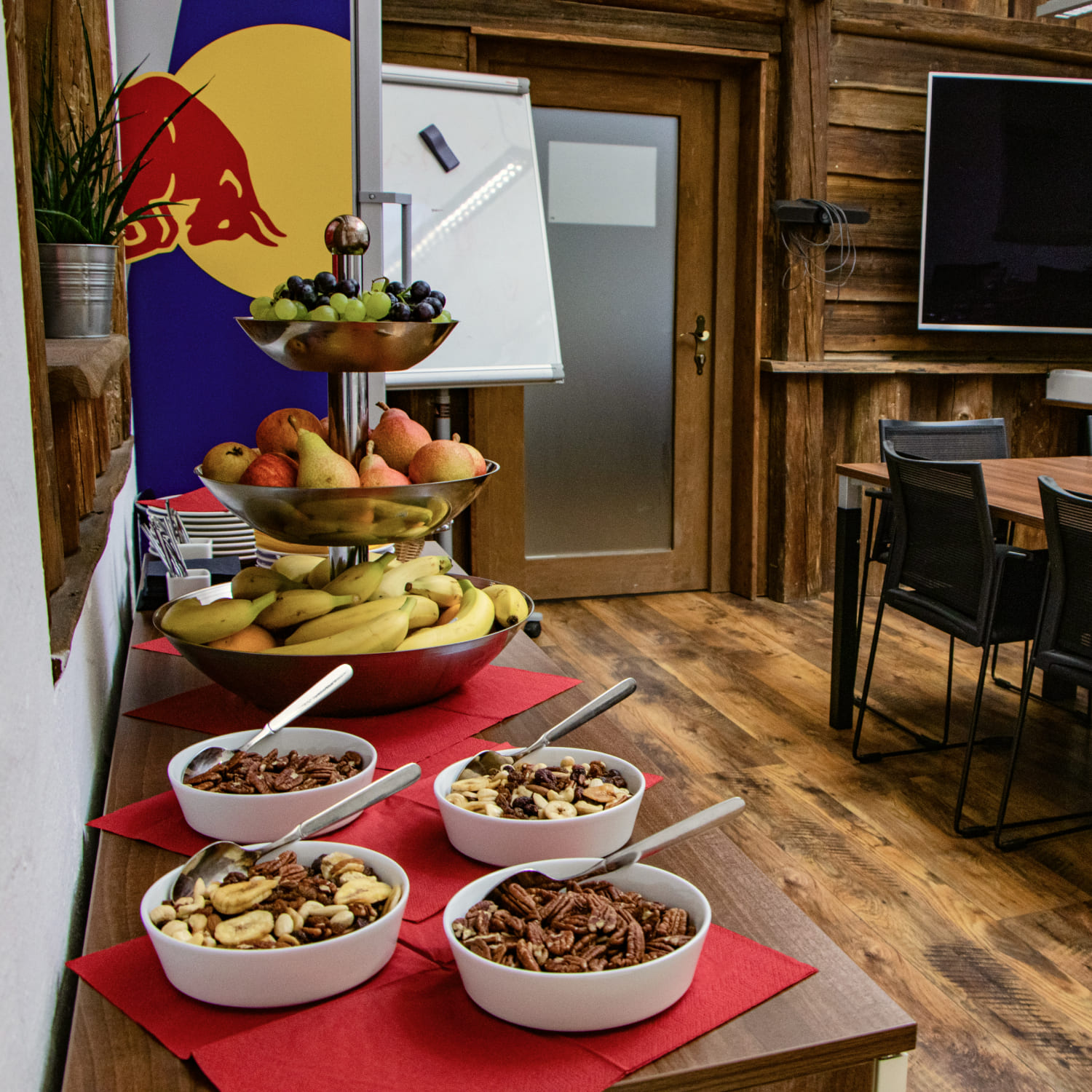 Buffet with Nuts and fruits in the AREA 47, Ötztal, Tyrol